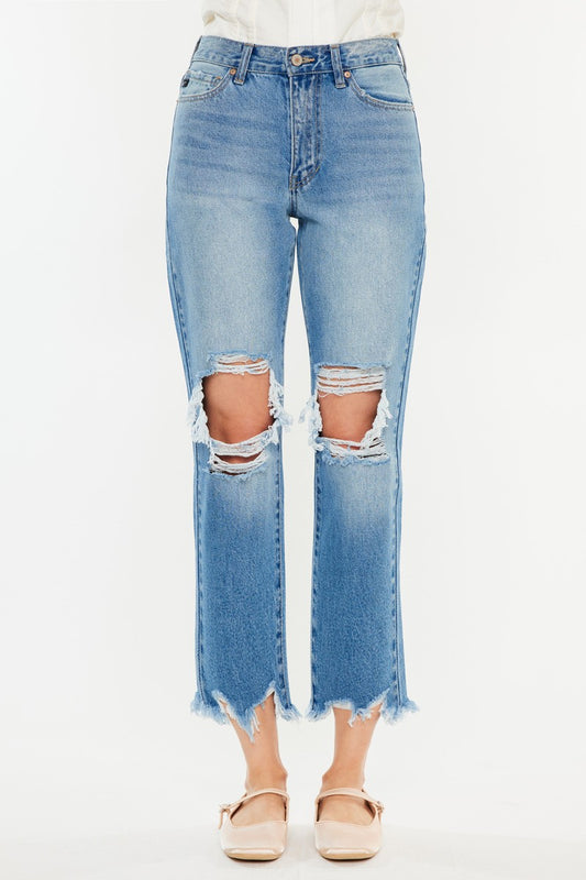 Kancan USA Distressed Mom Jean